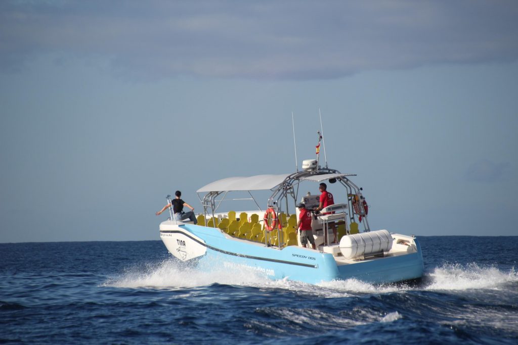 Excursión en el Barco Azul de Tina Excursiones en La Gomera